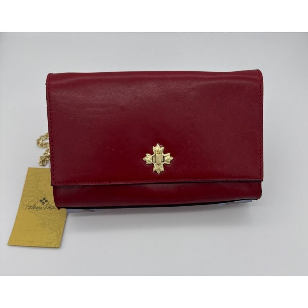 Patricia Nash Women's Giada Crossbody Bag Vegetable Tanned Leather Red